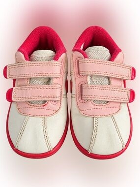 Nike SMS Roadrunner Toddler Pink White Velcro Sneakers Size 6C